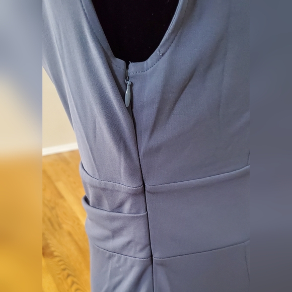 Ann Taylor Dress cowl neck, gray, sz 4 - Picture 5 of 7